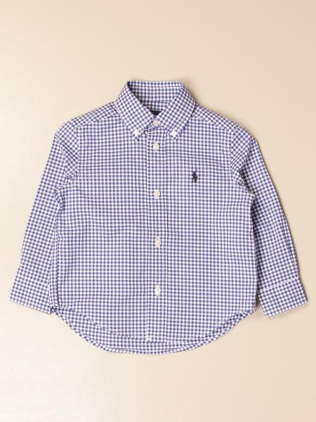 POLO RALPH LAUREN KID: shirt with button down collar - Striped | Polo ...