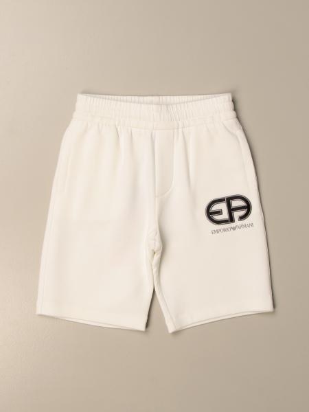 Pantaloncino jogging Emporio Armani in cotone con logo
