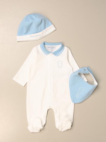 Emporio Armani onesie + hat + bib set