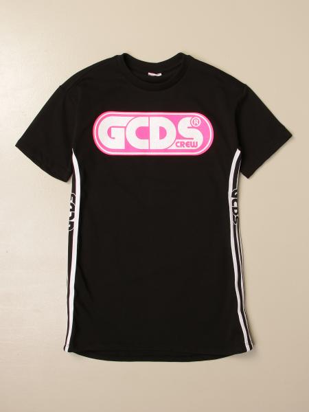 Gcds cotton t-shirt dress with logo