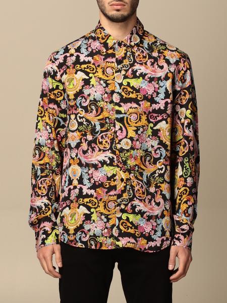 VERSACE JEANS COUTURE: shirt for men - Black | Versace Jeans Couture ...