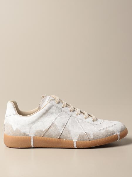 i gang Mew Mew bånd MAISON MARGIELA: sneakers in fabric with patent effect - White | Maison  Margiela sneakers S57WS0374 P3957 online at GIGLIO.COM