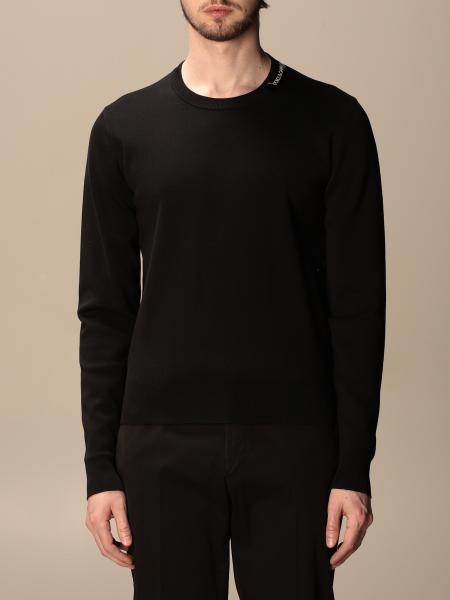 DOLCE & GABBANA: crewneck sweater with logo - Black | Sweater Dolce ...