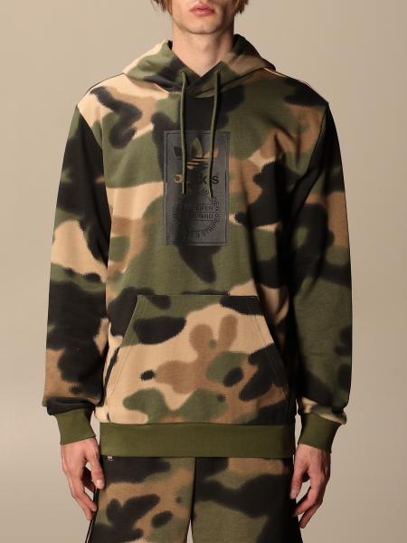 ADIDAS camouflage hoodie - Military Adidas Originals sweatshirt GN1879 online on GIGLIO.COM