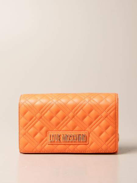 Moschino Snakeskin-Embossed Crossbody Bag Orange Leather ref.683354 - Joli  Closet