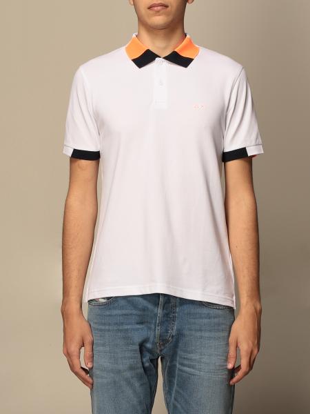 Sun 68 Outlet: polo shirt for men - White | Sun 68 polo shirt A31121 ...