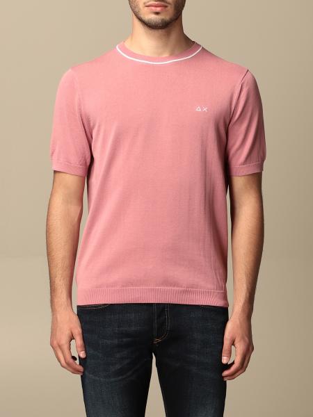 SUN 68: sweater for man - Pink | Sun 68 sweater K31124 online on GIGLIO.COM