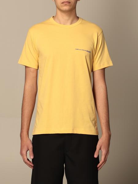 comme des garcons t shirt yellow