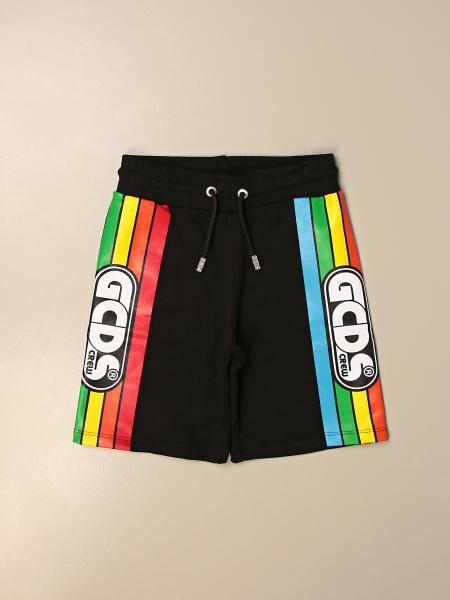 Gcds cotton jogging shorts with striped bands