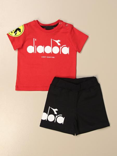 DIADORA: Complete t-shirt + bermuda shorts - Red | Diadora jumpsuit ...
