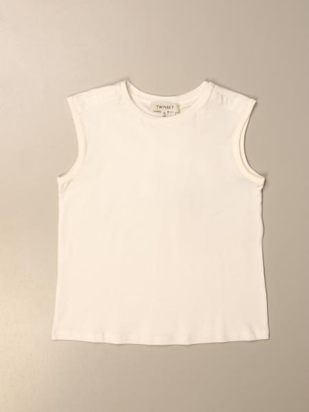 Basic Twin-set tank top with removable rhinestone pins