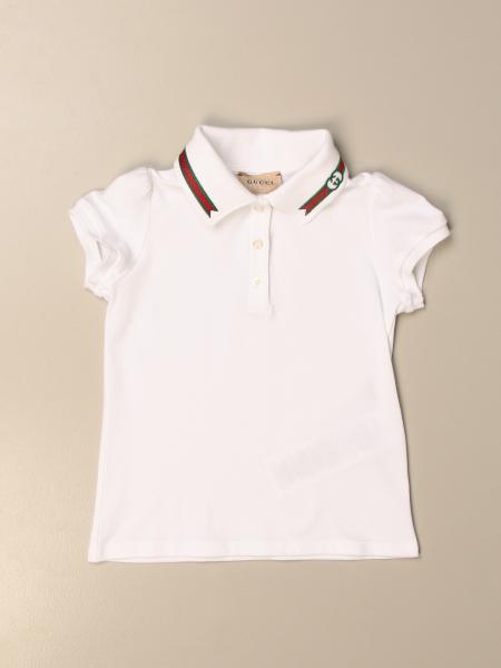 Gucci cotton polo shirt with Web band