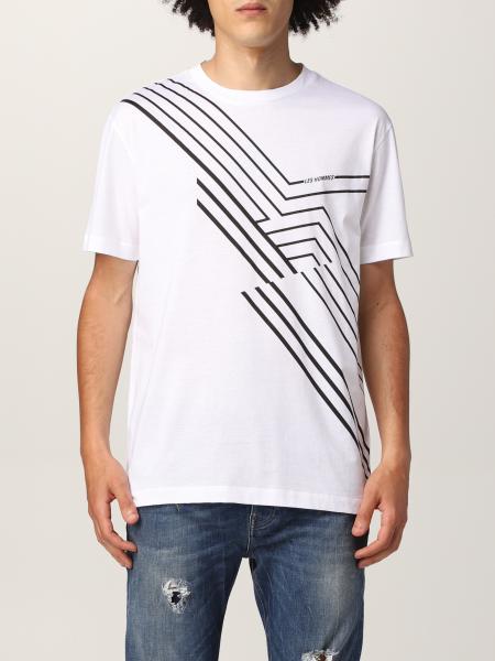 Les Hommes cotton T-shirt with print