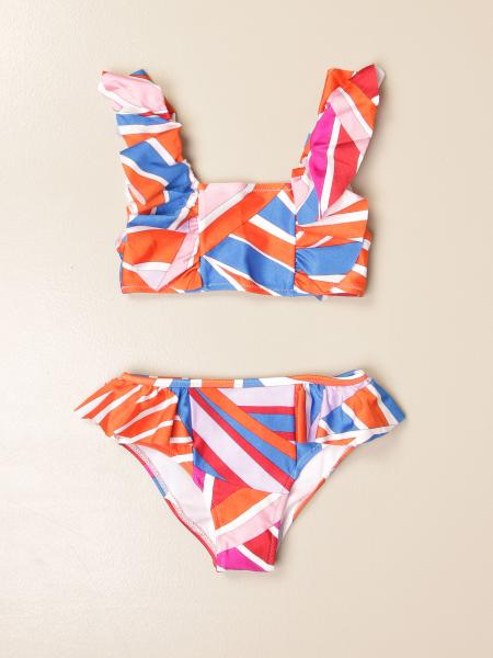 EMILIO PUCCI: bikini swimsuit - Orange | Emilio Pucci swimsuit 9O0069 ...