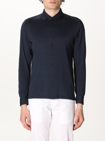 GRAN SASSO: shirt for man - Blue | Gran Sasso shirt 6011466606 online ...