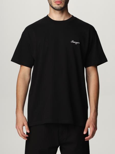 CARHARTT WIP: Carhartt T-shirt with back print - Black | Carhartt Wip t ...