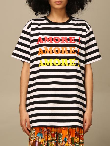Alessandro Enriquez: Alessandro Enriquez striped T-shirt with love print