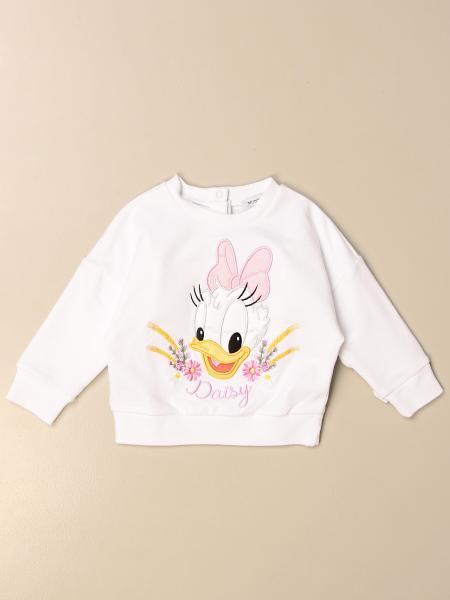 Monnalisa crewneck sweatshirt with Daisy Duck print
