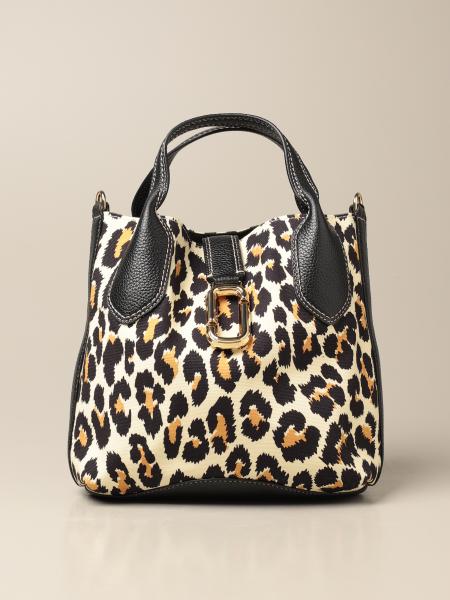 MARC JACOBS: Handbag In Animalier Canvas - Multicolor | Marc Jacobs ...