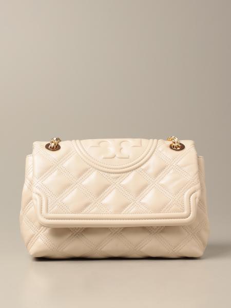 Fleming Soft Bucket Handbag - Tory Burch - New Cream - Leather Beige  ref.732629 - Joli Closet