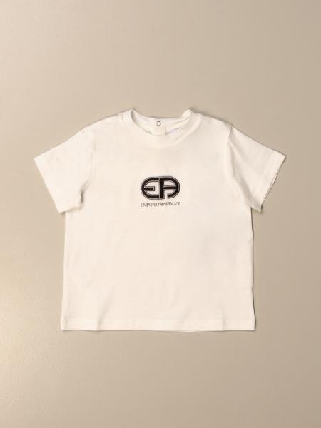 エンポリオアルマーニ(EMPORIO ARMANI): Tシャツ ボーイ - ホワイト | Tシャツ エンポリオアルマーニ 3KHTAC