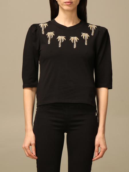 PATRIZIA PEPE T-SHIRT: T-shirt con palme ricamate | T-Shirt Patrizia ...