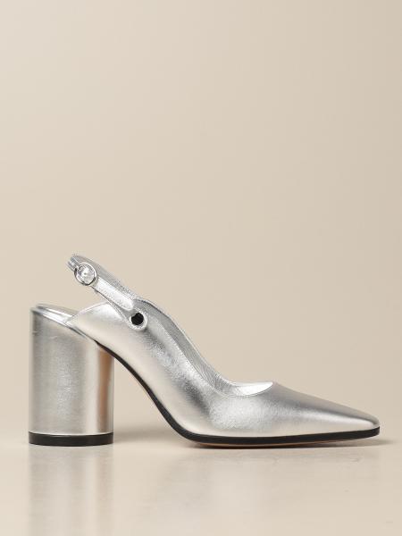 Mm6 Maison Margiela: MM6 Maison Margiela slingback in laminated leather