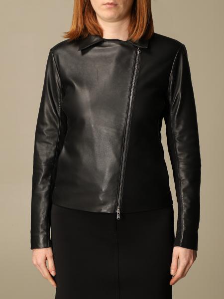 armani ladies leather jacket