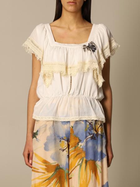 Twin Set Actitude: Actitude Twin-set top with jewel appliqué