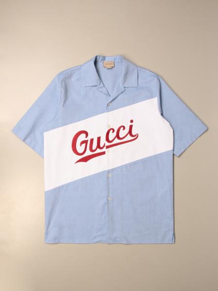 ほぼ新品‼️】GUCCI グッチロゴ ポロシャツ 白 ユニセックス-