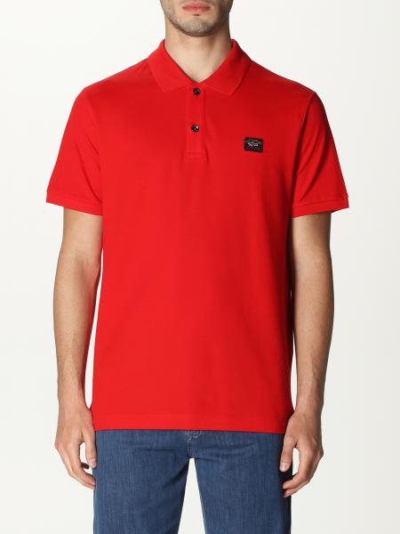 polo shirt with shark emblem