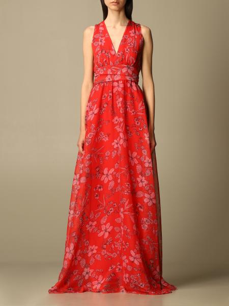 Luipaard Onnauwkeurig Atletisch LIU JO: Long dress floral - Red | Liu Jo dress IA1124T2419 online on  GIGLIO.COM