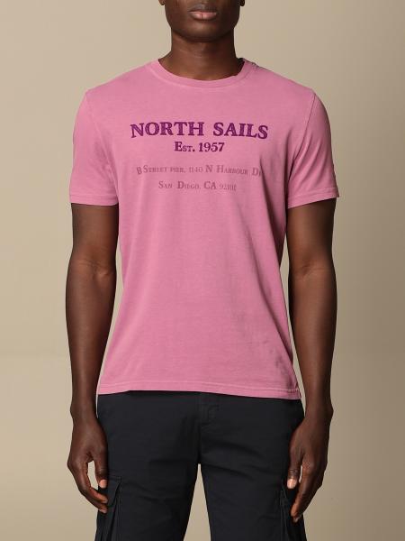 NORTH SAILS: cotton t-shirt with logo - Violet | North Sails t-shirt ...