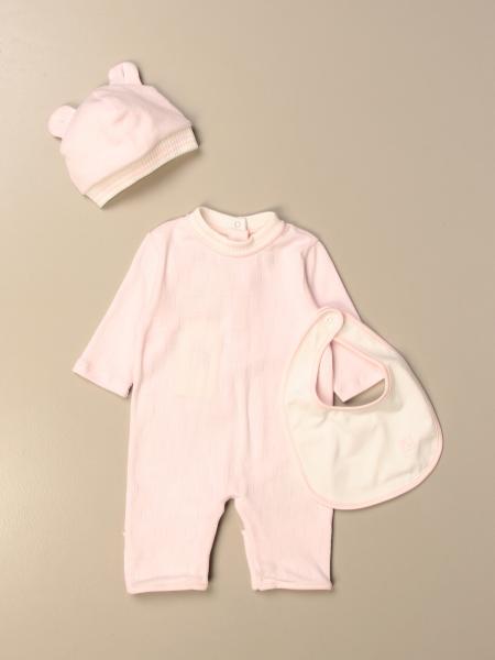 Fendi cotton jumpsuit + bib + hat set