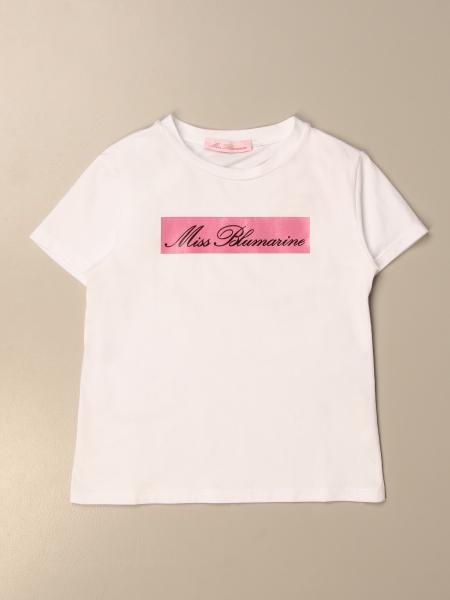 Miss Blumarine cotton t-shirt with logo