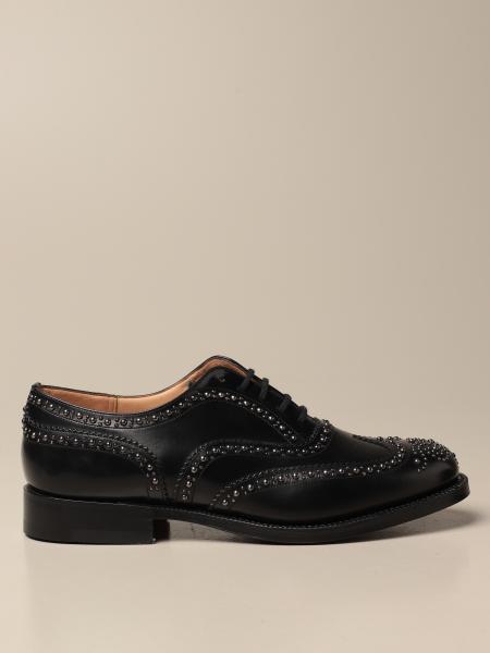 Church's: Burwood 2S Church's brogues in brushed leather with studs