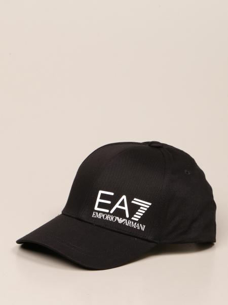 EA7: hat for man - Black | Ea7 hat 275936 1P103 online at GIGLIO.COM