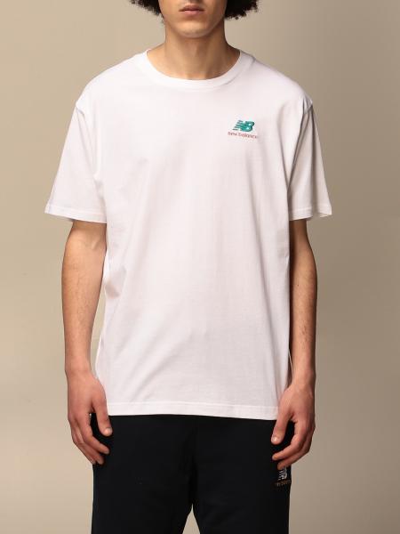 NEW BALANCE: T-shirt with logo - White | New Balance t-shirt MT11592 ...