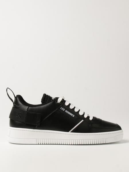 LES HOMMES: sneakers in leather - Black | Les Hommes sneakers 10034CPA ...