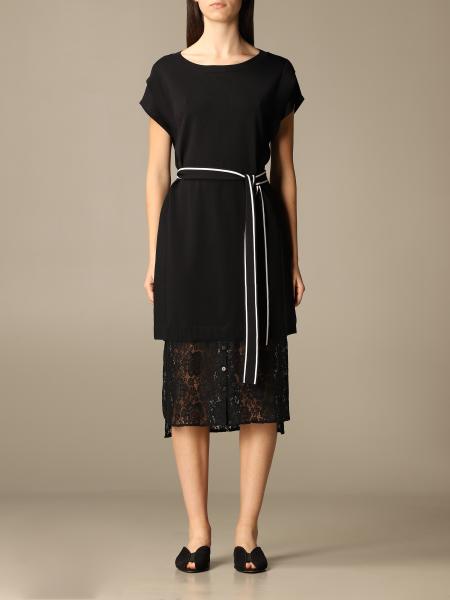 Twin Set Actitude: Twin-set Actitude midi dress with lace bottom