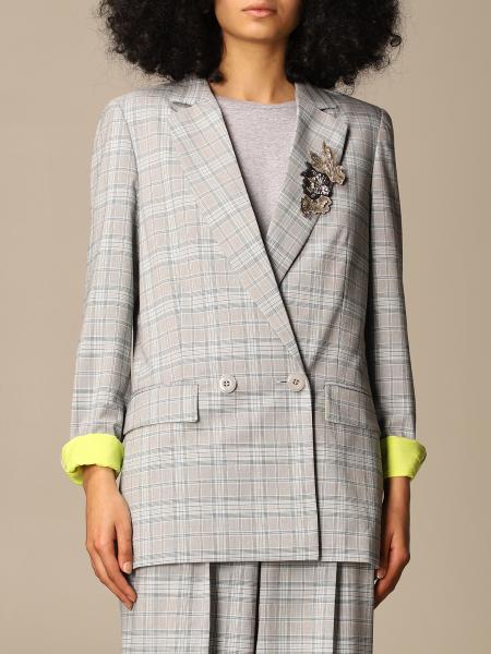 Twin Set Actitude: Twin-set Actitude check double-breasted jacket