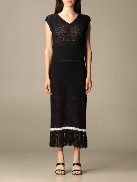 Twin Set Actitude: Twin-set Actitude long dress in cotton blend
