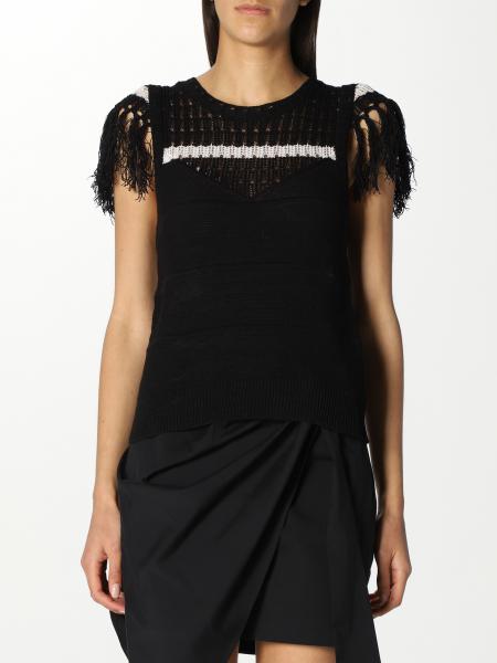 Twin Set Actitude: Twin-set Actitude top with tassel sleeves