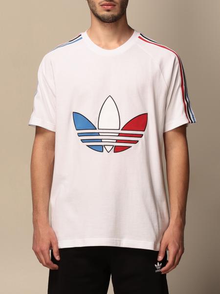 ADIDAS ORIGINALS: Camiseta para hombre, Blanco | Camiseta Adidas Originals GQ8921 en línea GIGLIO.COM