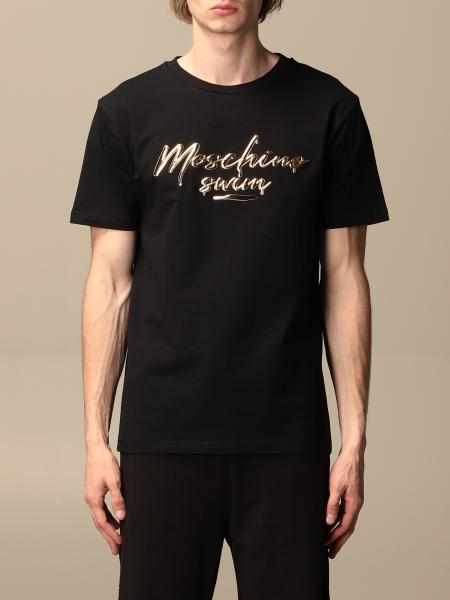 MOSCHINO UNDERWEAR: t-shirt with logo - Black | Moschino Underwear t ...
