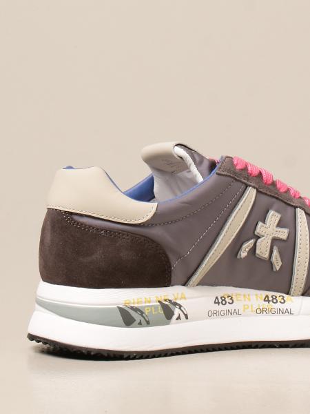 PREMIATA: Conny sneakers in suede and nylon - Wisteria | Sneakers Premiata  CONNY 5201 GIGLIO.COM