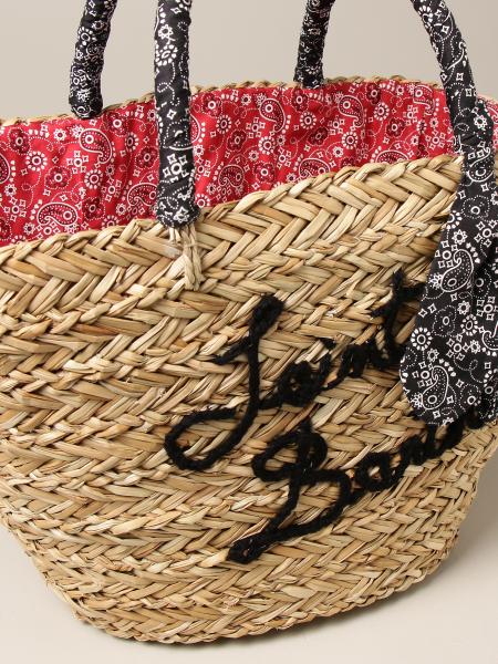 Borsa donna MC2 Saint Barth in paglia e frange Rafia | Caposerio