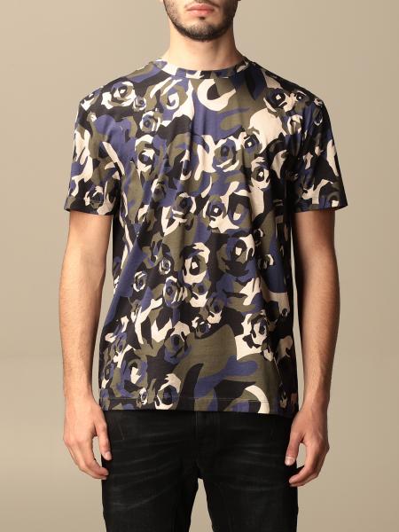 Les Hommes T-shirt in printed cotton