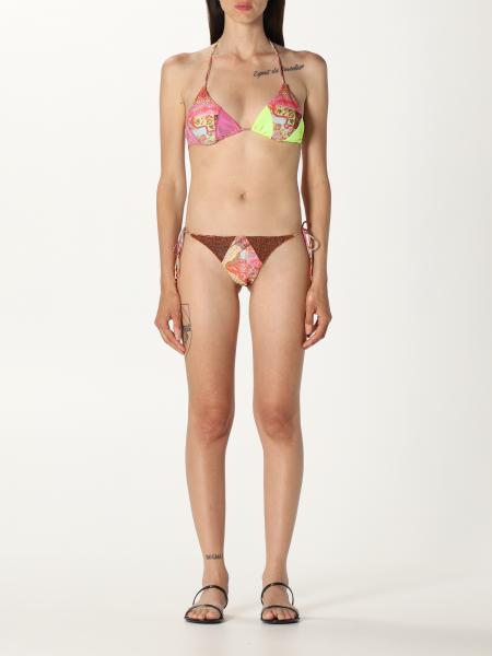 F**K: F ** k patterned bikini swimsuit