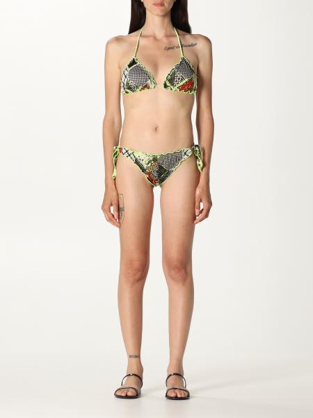 F**K: F ** k patterned bikini swimsuit